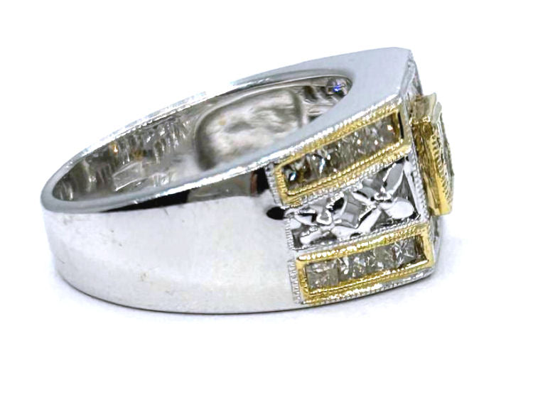 1.48ct Diamond Ring in 14K Two-Tone Gold