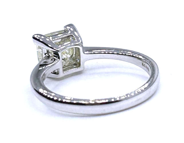2.08ct Solitaire Diamond Ring In 14K White Gold