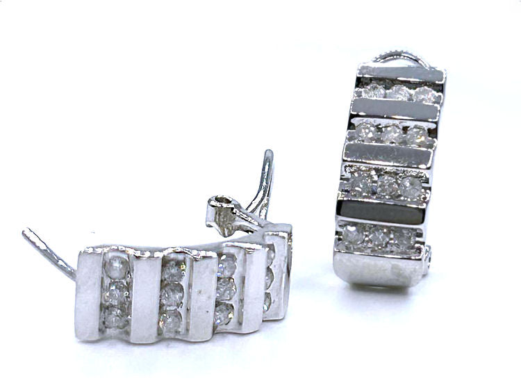0.50ct Diamond Earrings in 10K White Gold