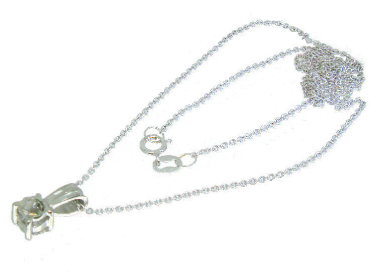 0.25ct Diamond Necklace in 14K & 18K White Gold