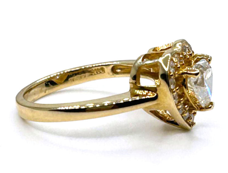 1.00ct Diamond Solitaire Ring in 14K Yellow Gold