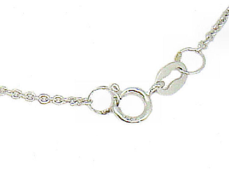 0.39ct Heart-Shaped Diamond Necklace in 18K White Gold