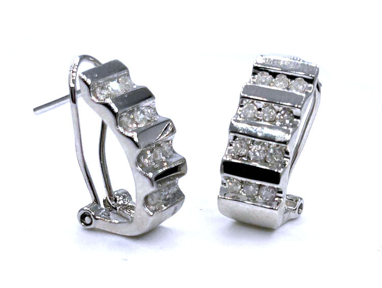 0.50ct Diamond Earrings in 10K White Gold