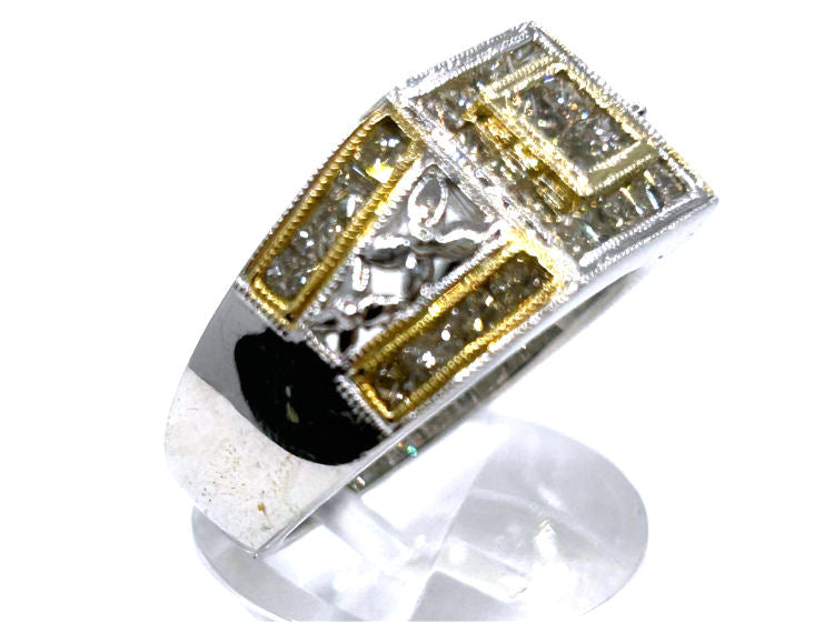 1.48ct Diamond Ring in 14K Two-Tone Gold
