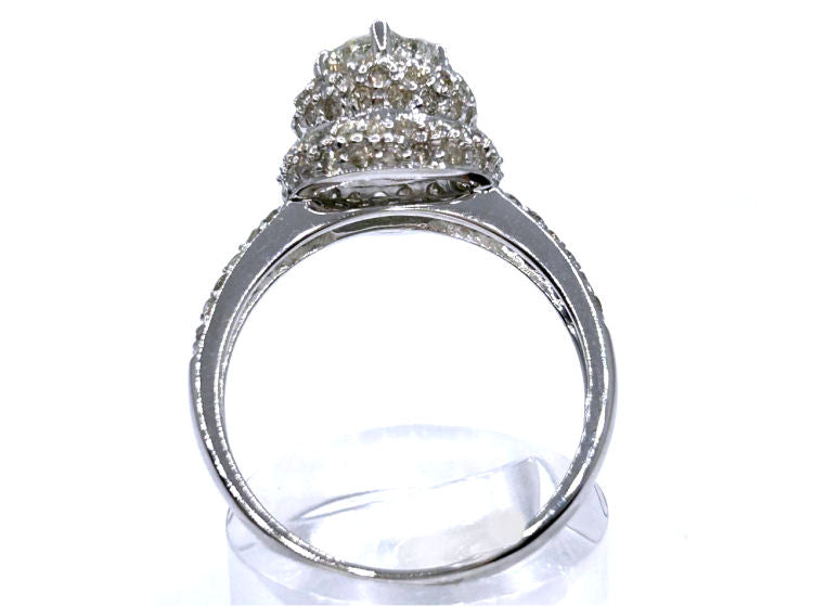 1.60ct Solitaire Diamond Ring In 14K White Gold 