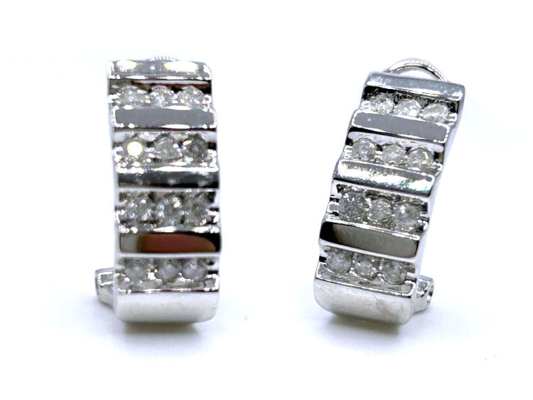 0.50ct Diamond Earrings in 10K White Gold