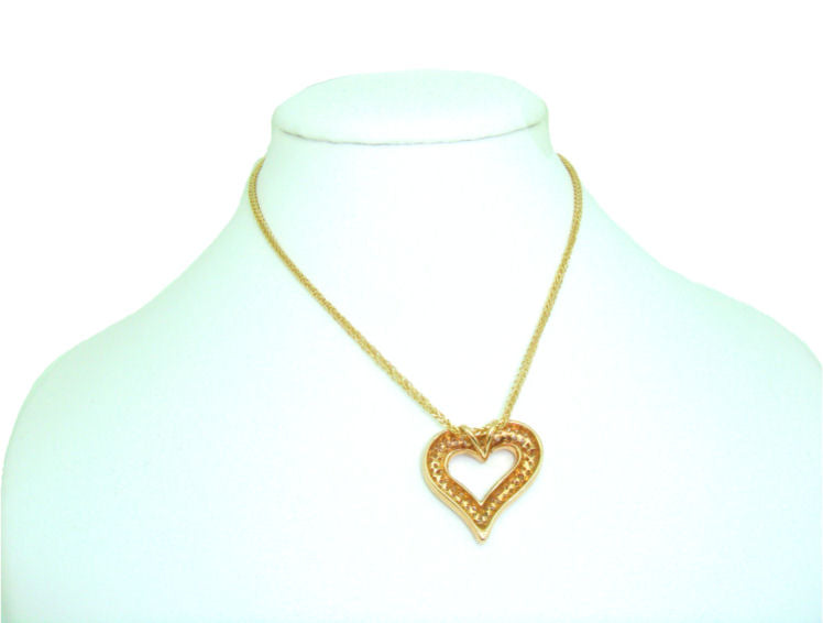 0.39ct Heart-Shaped Diamond Necklace in 18K Yellow Gold