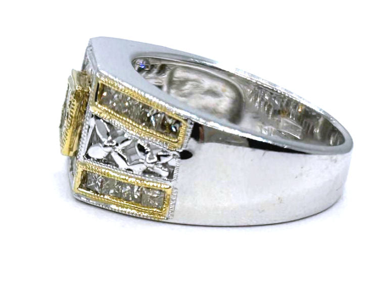 1.48ct Diamond Ring in 14K Two-Tone Gold