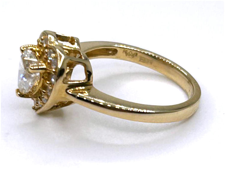 1.00ct Diamond Solitaire Ring in 14K Yellow Gold