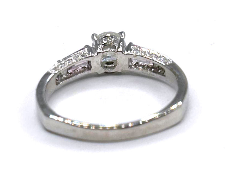 1.45ct Diamond & Sapphire Solitaire Ring in 14K Gold