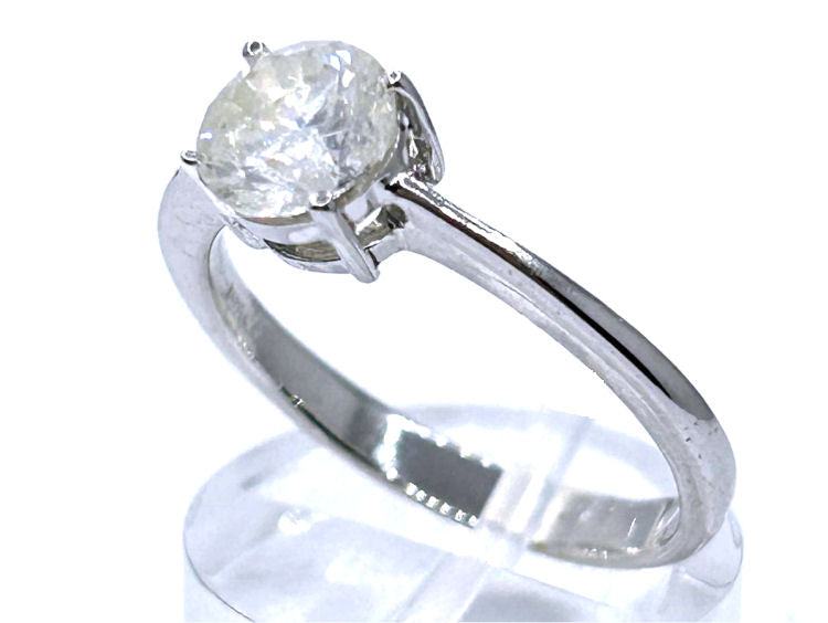 1.04ct Diamond Ring in 14K White Gold