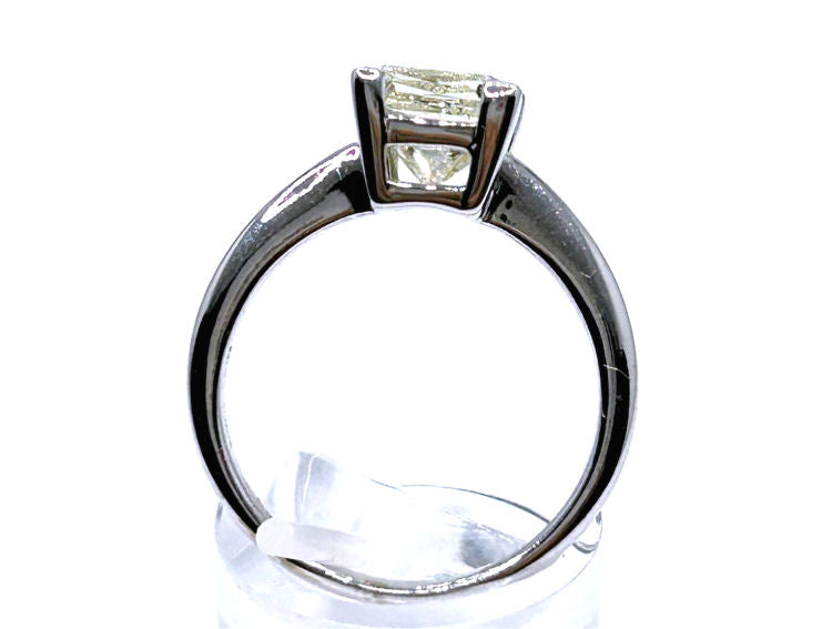 2.08ct Solitaire Diamond Ring In 14K White Gold