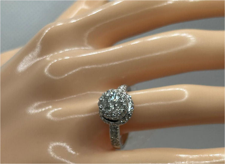 1.60ct Solitaire Diamond Ring In 14K White Gold 