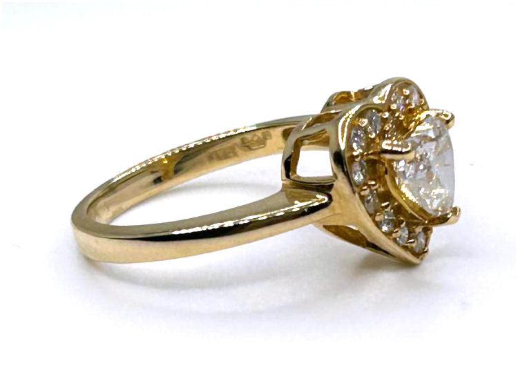 1.00ct Diamond Solitaire Ring in 14K Yellow Gold