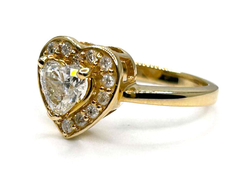 1.00ct Diamond Solitaire Ring in 14K Yellow Gold