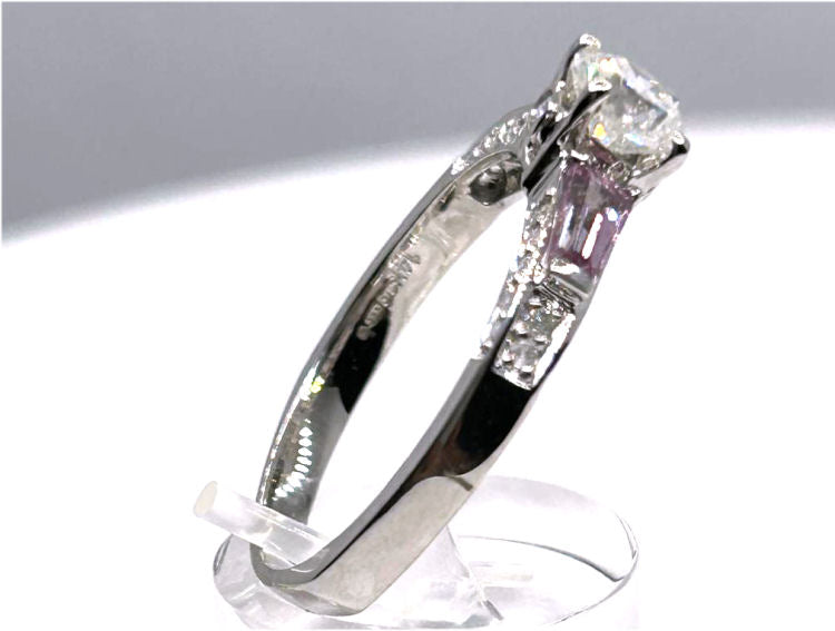 1.45ct Diamond & Sapphire Solitaire Ring in 14K Gold