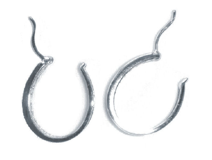 Hoop Earrings With 0.5ctw Diamond Made of 9K White Gold