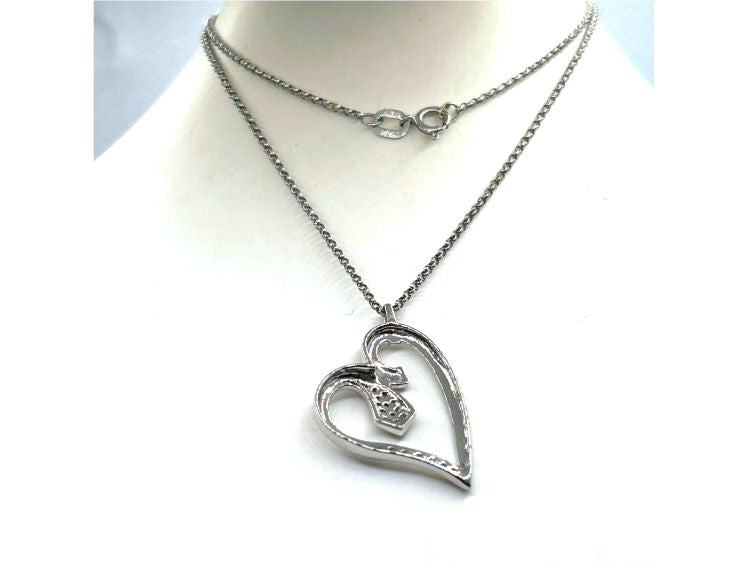 0.10ct Diamond Necklace in 18K White Gold - Necklace Length (42.00cm)