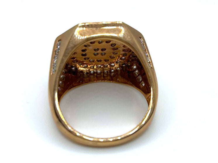 1.45ctw Diamond set in 10K Rose Gold Gent's Ring