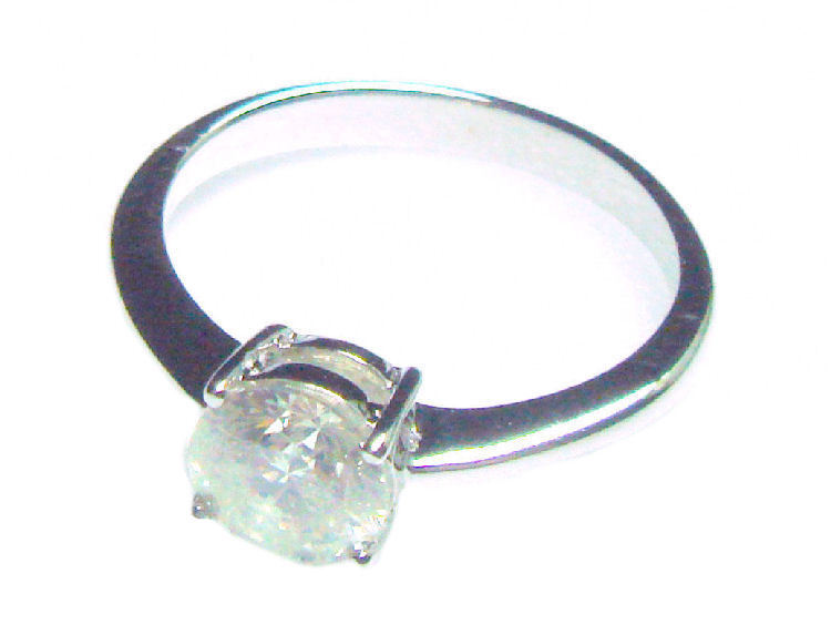 1.04ct Diamond Ring in 14K White Gold