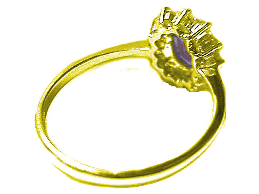 1.14ct Ruby & Diamond Ring in 14K Yellow Gold