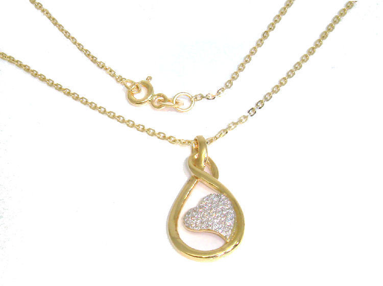 0.17ct Diamond Necklace in 18K Yellow Gold