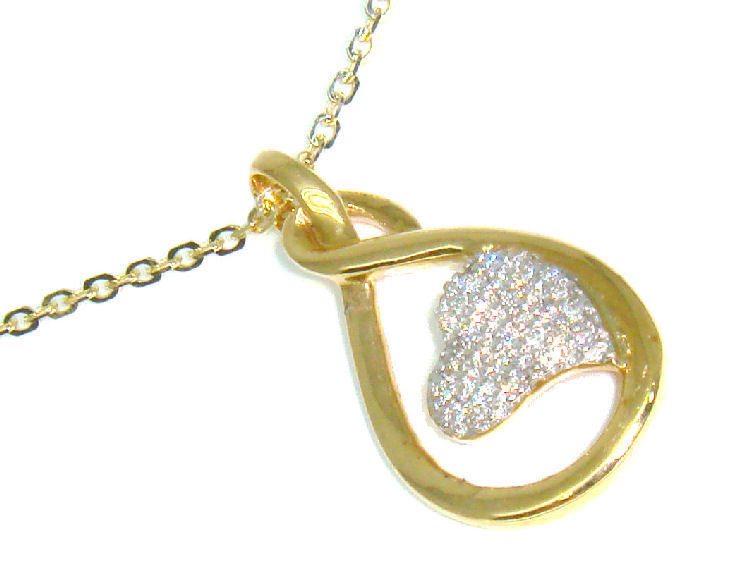 0.17ct Diamond Necklace in 18K Yellow Gold