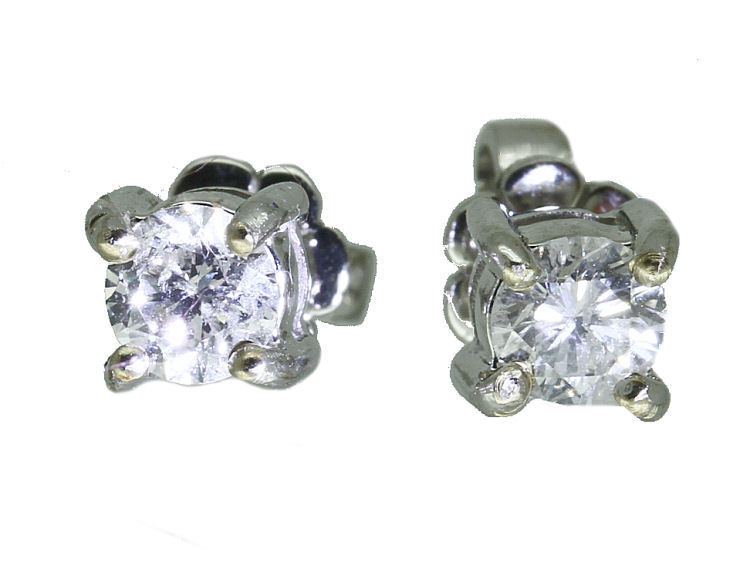 0.50ct Diamond Earrings in 14K White Gold