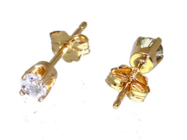 0.35ct Stud Diamond Earrings in 14K Yellow Gold