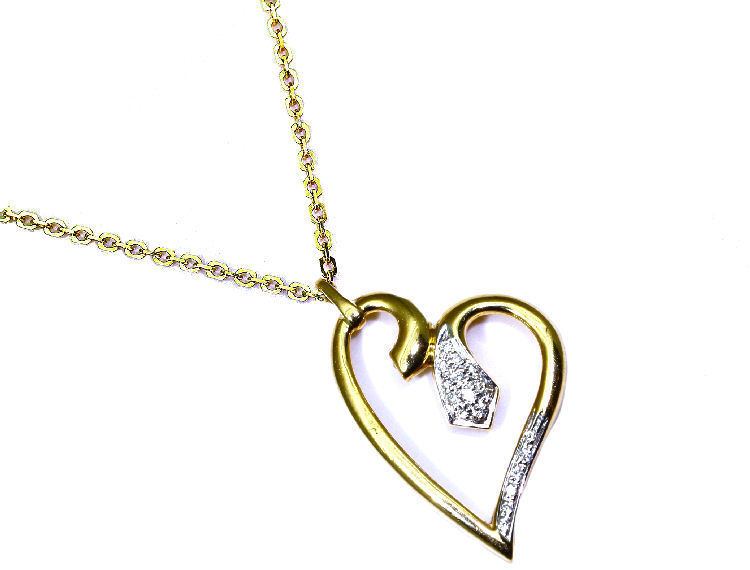 0.10ct Diamond Necklace in 18K Yellow Gold - Necklace Length (42.00cm)