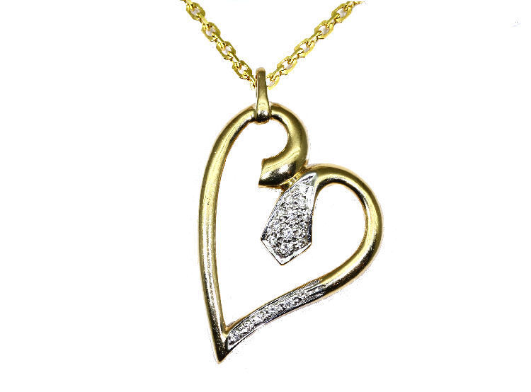 0.10ct Diamond Necklace in 18K Yellow Gold - Necklace Length (42.00cm)