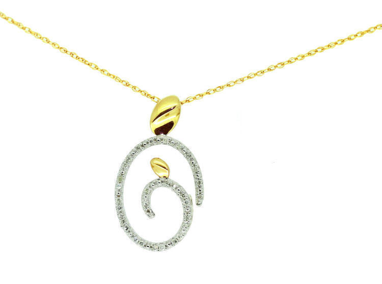 0.10ct Diamond Necklace in 10K Yellow Gold