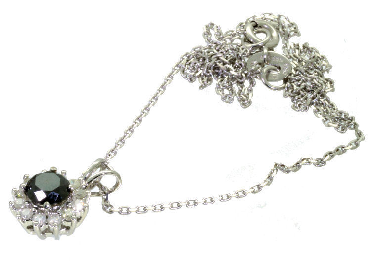 4.00ct Black & White Diamond Necklace, Earrings & Ring Set in 18K & 14K Gold