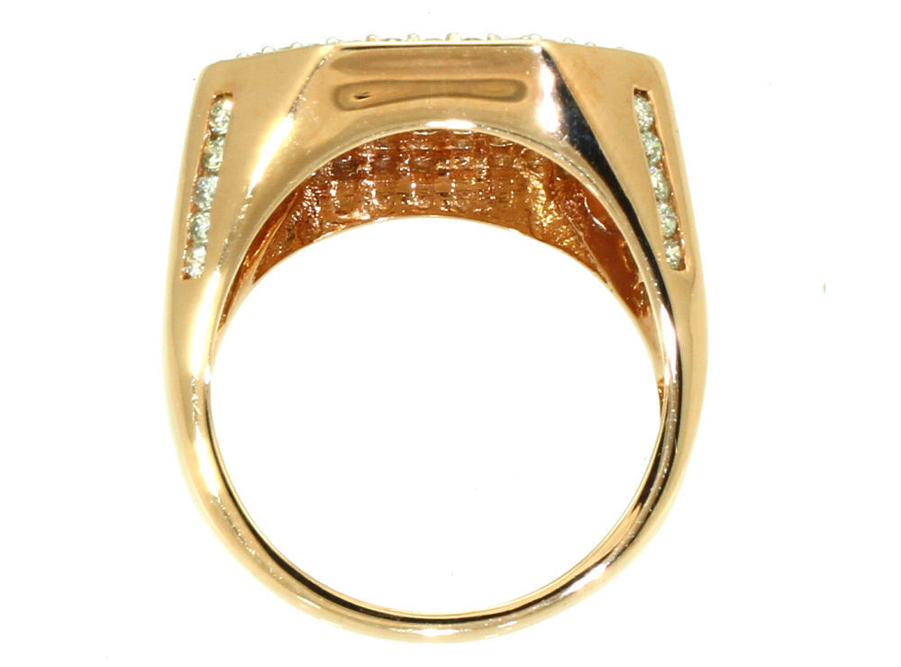 1.45ctw Diamond set in 10K Rose Gold Gent's Ring
