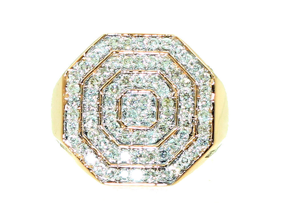 1.45ctw Diamond set in 10K Rose Gold Gent's Ring